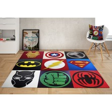 Nesa_Decor Süper Kahramanlar Hd Kalite Oyun Odası Sinema Halısı