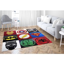 Nesa_Decor Süper Kahramanlar Hd Kalite Oyun Odası Sinema Halısı