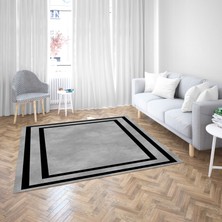 Nesa_Decor Dijital Baskı Kaymaz Taban, Antibakteriyel Dekoratif Halı