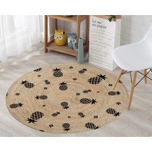 Nesa_Decor Dekoratif Ananas Figürlü Hd Kalite Baskı Halı