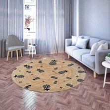 Nesa_Decor Dekoratif Ananas Figürlü Hd Kalite Baskı Halı