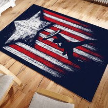 Nesa_Decor Kaptan Amerika Dekoratif Genç Odası & Sinema, Film Odası Halısı