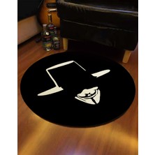 Nesa_Decor Vforvendetta Dekoratif Film, Sinema Odası Halısı