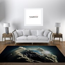 Nesa_Decor 3D Yüksek Kalite Dekoratif Dünya Halısı