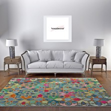 Nesa_Decor Şık Klasik Figürlü Dekoratif Salon, Oturma Odası Halısı