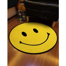 Nesa_Decor Emoji Yüksek Kalite Baskı Halı & Oyun Odası Halısı