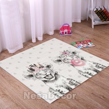 Nesa_Decor Çocuk ve Bebek Halısı Yıkanabilir Kaymaz Taban Leke Tutmaz Hd Dijital Baskı