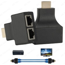 BK Teknoloji HDMI Extender RJ45 CAT5E-CAT6 Ağ Kablosu Üzerinden 30METRE Uzatma