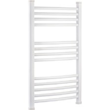 Toprak Havlupan 60/100CM 14 Borulu Beyaz Renk Havlupan Radyatör Banyo Isıtıcı 5 Yıl Garantili