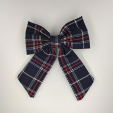 Tedz Collection Mordino Lacivert Ekose Saç Tokası
