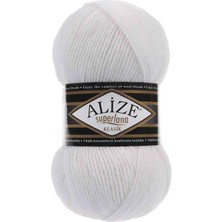 Alize Superlana Klasik Beyaz 55 5 Adet
