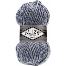 Alize Superlana Maxi 806 Jaspe Mavi  5 Adet