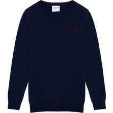 U.S. Polo Assn. Erkek Çocuk Lacivert Triko Kazak 50257649-VR033