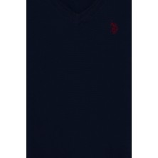 U.S. Polo Assn. Erkek Çocuk Lacivert Triko Kazak 50257649-VR033