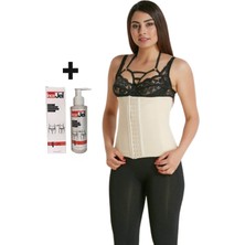 İnce Yaşam Askısız Latex Bel ve Göbek Korsesi Ten ve Inceltici Jel