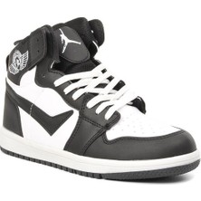 Lambırlent Siyah Beyaz Bilek Boy Erkek Spor Ayakkabı