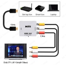 BK Teknoloji HDMI2AV 1080P Hd Video Adaptörü HDMI To Rca Av Dönüştürücü