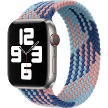 Wiwu Apple Watch 44MM Wiwu Braided Solo Loop Contrast Color Small Saat Kordon Kayış Bileklik