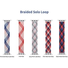 Wiwu Apple Watch 40MM Wiwu Braided Solo Loop Contrast Color Large Saat Kordon Kayış Bileklik