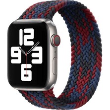 Wiwu Apple Watch 44MM Wiwu Braided Solo Loop Contrast Color Medium Saat Kordon Kayış Bileklik