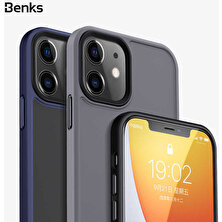 Benks Apple iPhone 12 Mini Kılıf Arkası Mat Buzlu Benks Hybrid Kapak