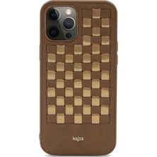 Kajsa Apple iPhone 12 Pro Max Kılıf Kajsa Preppie Serisi Spotlight Woven Kapak