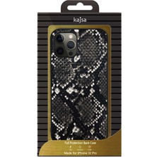 Kajsa Apple iPhone 12 Pro Kılıf Kajsa Glamorous Serisi Snake Pattern Kapak