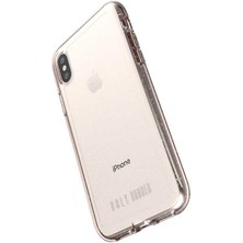 Ugly Rubber Apple iPhone Xs 5.8 Simli Şeffaf Ur Vogue Kapak