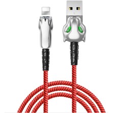 Wiwu Leopard Lightning USB Kablo 2.4A Hızlı Şarj Kablosu 100 cm Data Kablo Naylon Örgü