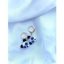 Sıne Accessory Panda Figürlü Cam Küpe