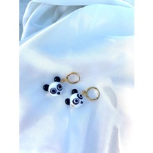Sıne Accessory Panda Figürlü Cam Küpe