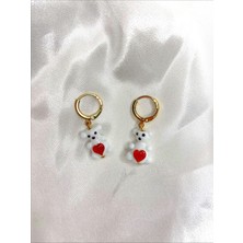 Sıne Accessory Ayıcık Cam Küpe