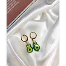 Sıne Accessory Avokado Cam Küpe