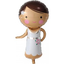 Pandoli Süper Shape Gelin Şekilli Folyo Balon 86 x 45 cm 1 Adet