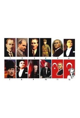 Vatan Bayrak Bayrak Atatürk Poster Bez 200X300 Vatan