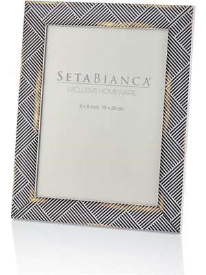 Setabıanca Seta Frame Etnıc Black And  15*20 cm