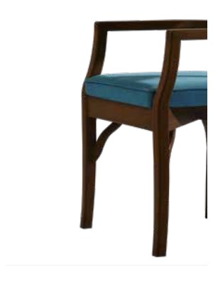 Bengi Ticaret Sandalye ZUS170 Ahşap Sırtlık Model Kayın Retro Iskelet Ceviz Renk Turkuaz Baby Face Kumaş El YAPIM198745