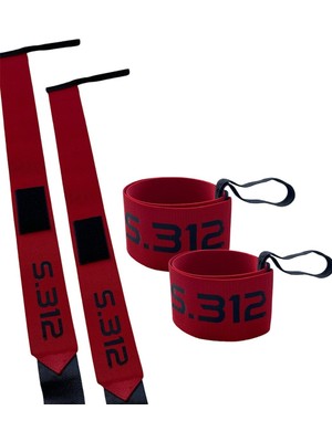 Sıfır312 Wrist Wraps 2'li Paket - Halter, Crossfit, Power Lifting Bilek Bandajı 50X5 cm