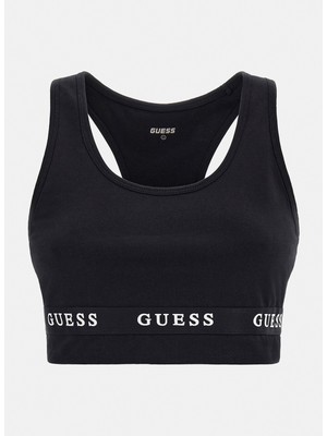 Guess Siyah Sporcu Sütyeni V2YP12KABR0-ALINE Top Eco Stretc