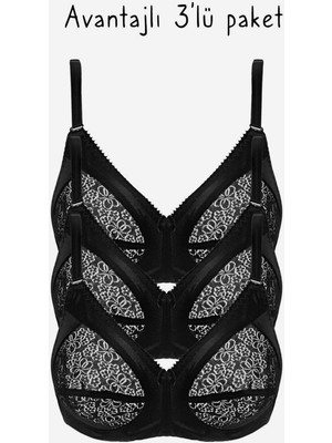 Ayyıldız 777 Siyah Toparlayıcı Sütyen 3lü Paket
