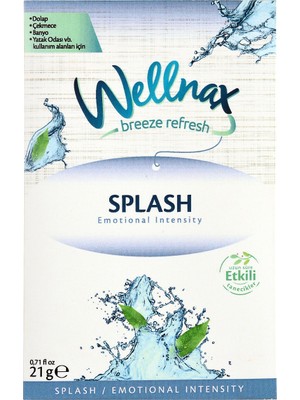 Wellnax Breeze Refresh Dolap ve Çekmece Kokusu Splash Etkisi Kesesi X3