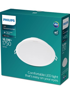 Philips Downlight 16.5w Meson Kırık Beyaz Işık 4000k Led Gömme Spot Yeşil Kutu 220v