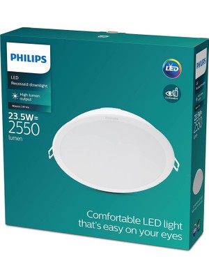 Philips Downlight 23.5w Meson Beyaz Işık 6500k Led Gömme Spot Yeşil Kutu 220v