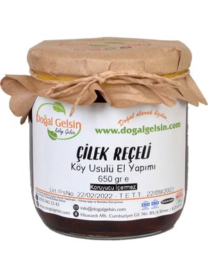 Doğal Gelsin Kolay Gelsin Çilek Reçeli - 650 gr