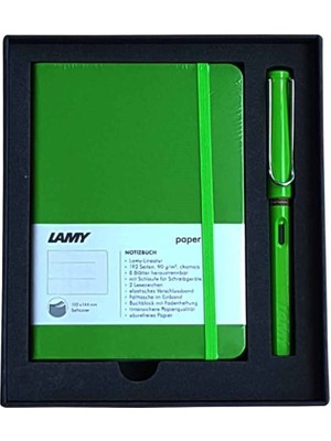 Lamy A6 Defter Safari Dolma Kalem Set Elma Yeşili