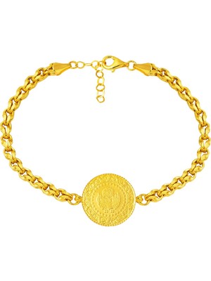 Bilezikci Güverse Zincirli Çeyrek Altınlı Bileklik