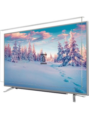 Bestomark Kristalize Panel Axen 42" Olympus LED (Beyaz) Tv Ekran Koruyucu Düz (Flat) Ekran