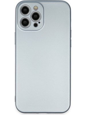 Newface iPhone 12 Pro Max Kılıf Nano Içi Kadife  Silikon - Sky Blue