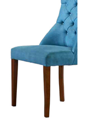 Bengi Ticaret Sandalye ZUS065 Kapitone Model Mavi Renk Ortopedik Oturum Sırt Kavrar Kayın Ayak El Yapım 19803