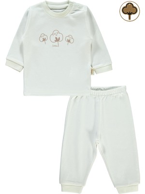 Civil Baby Bebek  Pijama Takımı 1-9 Ay Ekru
